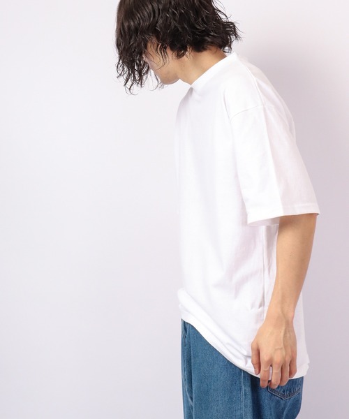 FUNALIVE(ファンアライブ)の「Craig ビッグシルエット 綿素材 夏服 発砲バックプリント 半袖Tシャツ /5分袖(Tシャツ/カットソー・メンズ・ホワイト/ブラック/ラベンダー・FREE)」の13枚目の写真
