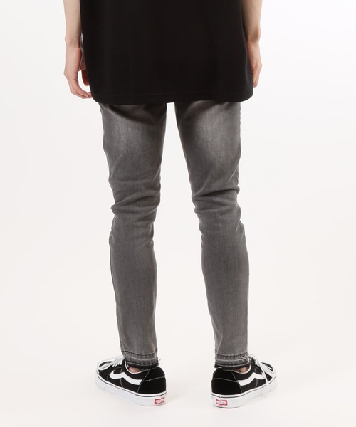 TopIsm（トップイズム）の「ダメージ加工 スーパーストレッチ アンクルデニムパンツ（デニムパンツ・メンズ・ブラック/グレー/インディゴブルー/ブルー/ライトグレー・L/XL/M）」の13枚目の写真