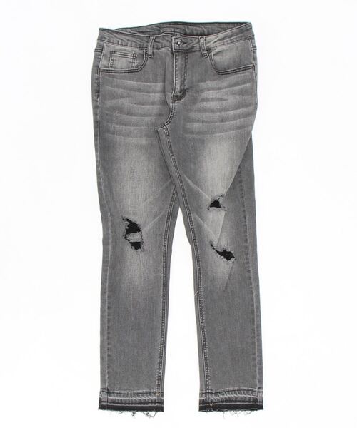 TopIsm（トップイズム）の「ダメージ加工 スーパーストレッチ アンクルデニムパンツ（デニムパンツ・メンズ・ブラック/グレー/インディゴブルー/ブルー/ライトグレー・L/XL/M）」の20枚目の写真