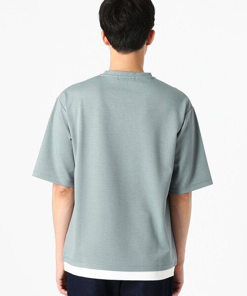 COMME CA ISM(コムサイズム)の「フェイクレイヤード クルーネックTシャツ(Tシャツ/カットソー・メンズ・ホワイト/ブラック/ベージュ/グリーン/ミント/チャコール・MEDIUM/LARGE/X-LARGE)」の20枚目の写真