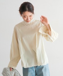 NOMBRE IMPAIR | インドネシア刺繍　スタンドネックブラウス(シャツ/ブラウス)