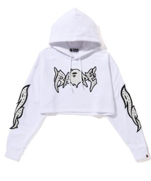 トップス BAPE GRAFFITI STUDDED CROPPED HOODIE S A BATHING APE（アベイシングエイプ）の「BAPE GRAFFITI STUDDED