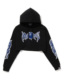 トップス BAPE GRAFFITI STUDDED CROPPED HOODIE S Buy BAPE Graffiti Studded Cropped Hoodie 'White' - 1I80 214