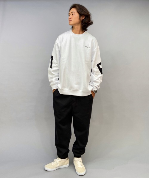 『希少サイズ』　FR2 スウェット　ビッグロゴ　入手困難　ホワイト　【XL】 RVCA（ルーカ）の「RVCA/ルーカ オーバーサイズ トレーナー