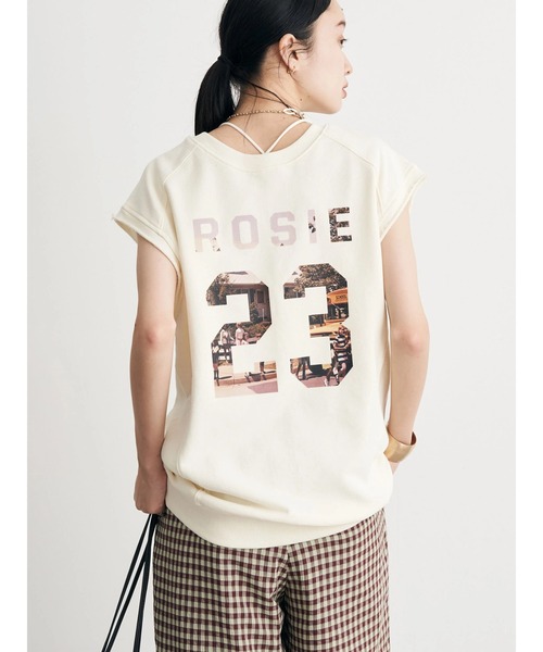 earth music&ecology（アースミュージックアンドエコロジー）の「裏毛ナンバリングベスト（ベスト・レディース・アイボリー/杢グレー/グリーン・FREE）」の4枚目の写真