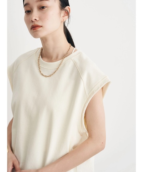 earth music&ecology（アースミュージックアンドエコロジー）の「裏毛ナンバリングベスト（ベスト・レディース・アイボリー/杢グレー/グリーン・FREE）」の15枚目の写真