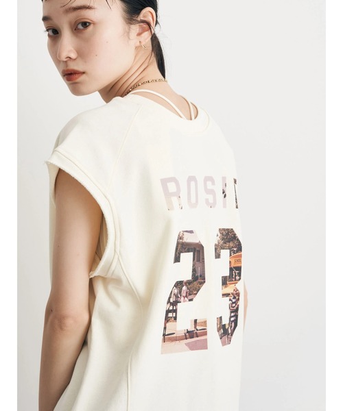 earth music&ecology（アースミュージックアンドエコロジー）の「裏毛ナンバリングベスト（ベスト・レディース・アイボリー/杢グレー/グリーン・FREE）」の20枚目の写真