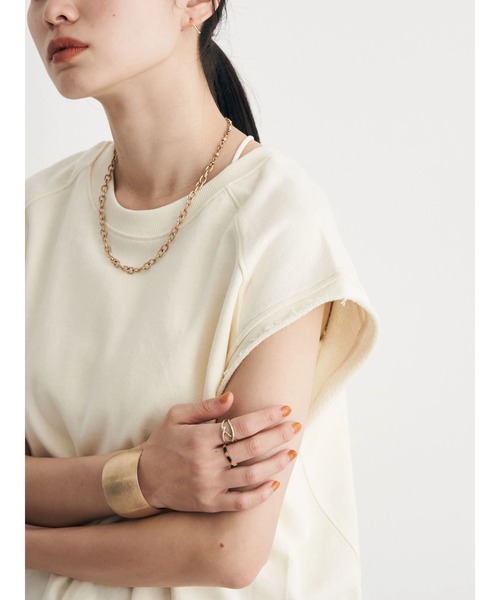 earth music&ecology（アースミュージックアンドエコロジー）の「裏毛ナンバリングベスト（ベスト・レディース・アイボリー/杢グレー/グリーン・FREE）」の13枚目の写真