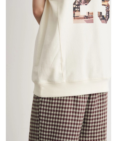 earth music&ecology（アースミュージックアンドエコロジー）の「裏毛ナンバリングベスト（ベスト・レディース・アイボリー/杢グレー/グリーン・FREE）」の16枚目の写真