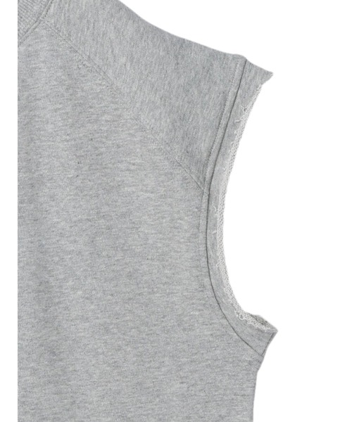 earth music&ecology（アースミュージックアンドエコロジー）の「裏毛ナンバリングベスト（ベスト・レディース・アイボリー/杢グレー/グリーン・FREE）」の19枚目の写真