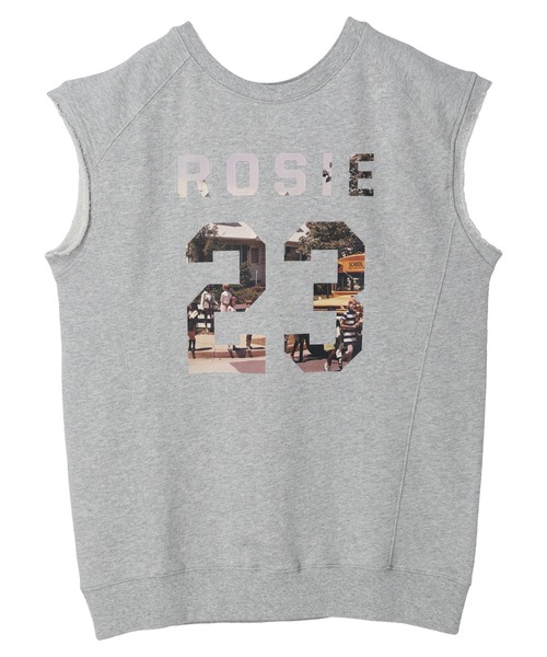 earth music&ecology（アースミュージックアンドエコロジー）の「裏毛ナンバリングベスト（ベスト・レディース・アイボリー/杢グレー/グリーン・FREE）」の22枚目の写真