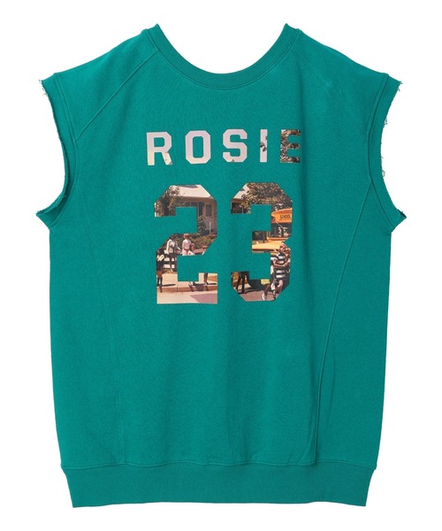 earth music&ecology（アースミュージックアンドエコロジー）の「裏毛ナンバリングベスト（ベスト・レディース・アイボリー/杢グレー/グリーン・FREE）」の11枚目の写真