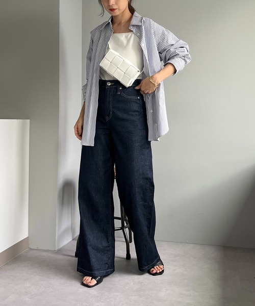 CAPRICIEUX LE'MAGE（カプリシューレマージュ）の「バックドロストシャツ（シャツ/ブラウス・レディース・パープル/ネイビー・FREE）」の11枚目の写真