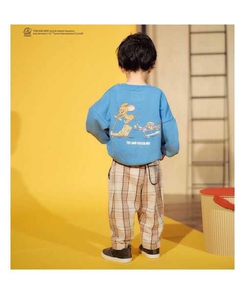 Tom＆Jerry（トムアンドジェリー）の「トムとジェリー 4柄トレーナー（スウェット・キッズ・オフホワイト/イエロー/オレンジ/ブルー・90/100/110/120/80/130）」の17枚目の写真