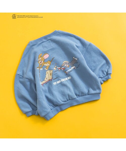 Tom＆Jerry（トムアンドジェリー）の「トムとジェリー 4柄トレーナー（スウェット・キッズ・オフホワイト/イエロー/オレンジ/ブルー・90/100/110/120/80/130）」の20枚目の写真