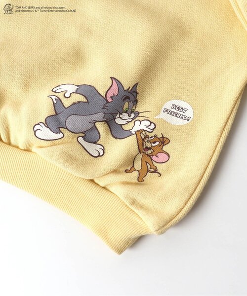 Tom＆Jerry（トムアンドジェリー）の「トムとジェリー 4柄トレーナー（スウェット・キッズ・オフホワイト/イエロー/オレンジ/ブルー・90/100/110/120/80/130）」の7枚目の写真