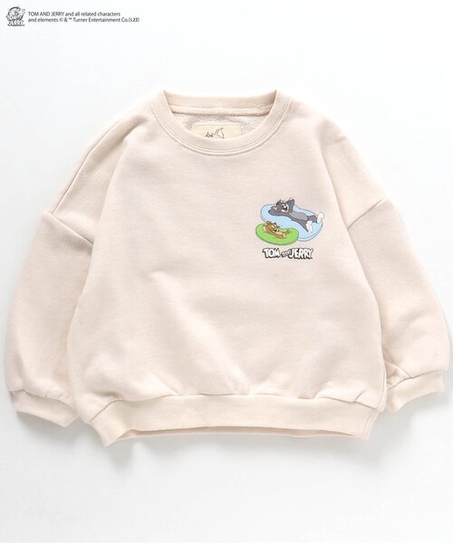 Tom＆Jerry（トムアンドジェリー）の「トムとジェリー 4柄トレーナー（スウェット・キッズ・オフホワイト/イエロー/オレンジ/ブルー・90/100/110/120/80/130）」の9枚目の写真