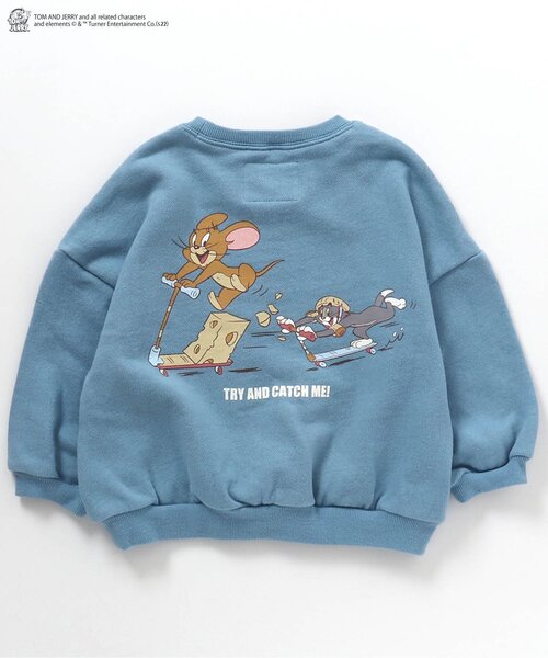 Tom＆Jerry（トムアンドジェリー）の「トムとジェリー 4柄トレーナー（スウェット・キッズ・オフホワイト/イエロー/オレンジ/ブルー・90/100/110/120/80/130）」の11枚目の写真