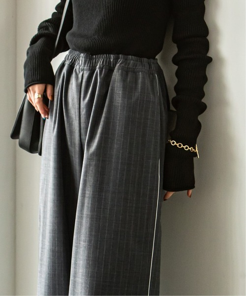 Noble(ノーブル)の「【MIRKO BERTOLA】 別注ストライプパンツ(その他パンツ・レディース・グレー・FREE)」の2枚目の写真