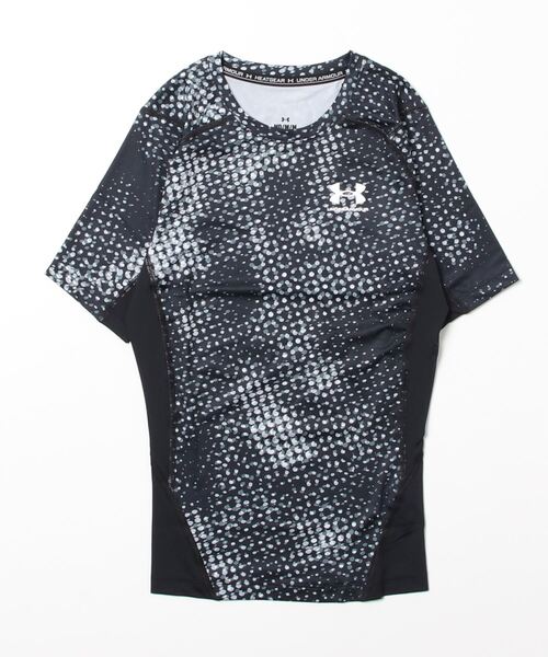 UNDER ARMOUR(アンダーアーマー)の「UAヒートギアアーマー プリント コンプレッション ショートスリーブシャツ(トレーニング/メンズ)(Tシャツ/カットソー・メンズ・ブラック/ブラック×レッド/レッド・S/M/3XL/L/XL/XXL)」の9枚目の写真