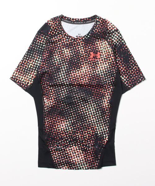 UNDER ARMOUR(アンダーアーマー)の「UAヒートギアアーマー プリント コンプレッション ショートスリーブシャツ(トレーニング/メンズ)(Tシャツ/カットソー・メンズ・ブラック/ブラック×レッド/レッド・S/M/3XL/L/XL/XXL)」の8枚目の写真