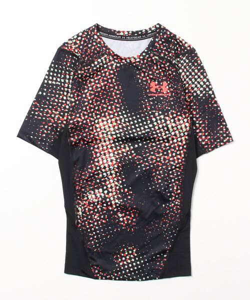 UNDER ARMOUR(アンダーアーマー)の「UAヒートギアアーマー プリント コンプレッション ショートスリーブシャツ(トレーニング/メンズ)(Tシャツ/カットソー・メンズ・ブラック/ブラック×レッド/レッド・S/M/3XL/L/XL/XXL)」の7枚目の写真