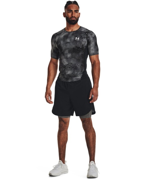 UNDER ARMOUR(アンダーアーマー)の「UAヒートギアアーマー プリント コンプレッション ショートスリーブシャツ(トレーニング/メンズ)(Tシャツ/カットソー・メンズ・ブラック/ブラック×レッド/レッド・S/M/3XL/L/XL/XXL)」の17枚目の写真