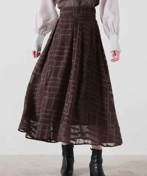 Cheek(チーク)の「オパールフレアスカート(スカート・レディース・ブラック/ブラウン/ラベンダー・SMALL/MEDIUM)」の3枚目の写真