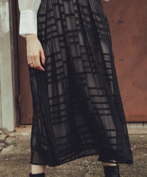 Cheek(チーク)の「オパールフレアスカート(スカート・レディース・ブラック/ブラウン/ラベンダー・SMALL/MEDIUM)」の6枚目の写真