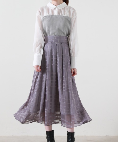 Cheek(チーク)の「オパールフレアスカート(スカート・レディース・ブラック/ブラウン/ラベンダー・SMALL/MEDIUM)」の15枚目の写真