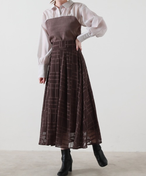 Cheek(チーク)の「オパールフレアスカート(スカート・レディース・ブラック/ブラウン/ラベンダー・SMALL/MEDIUM)」の9枚目の写真