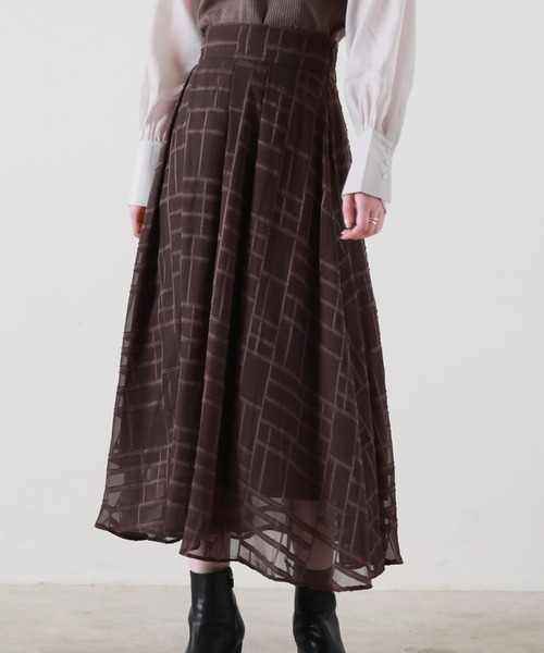 Cheek(チーク)の「オパールフレアスカート(スカート・レディース・ブラック/ブラウン/ラベンダー・SMALL/MEDIUM)」の10枚目の写真