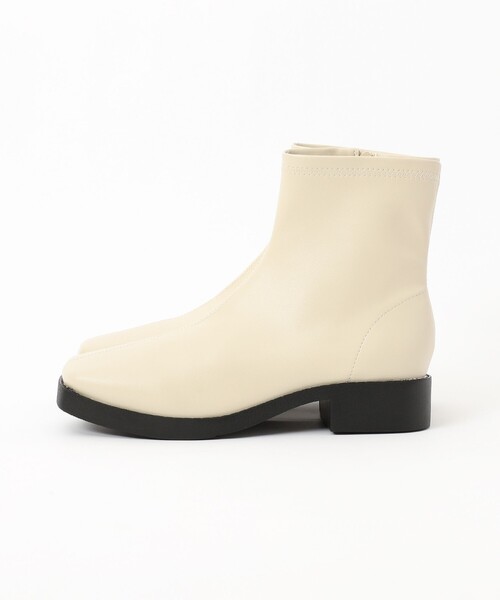 coen（コーエン）の「センターシームフィットブーツ（ブーツ・レディース・ブラック/ナチュラル・XL/L/M/S）」の7枚目の写真