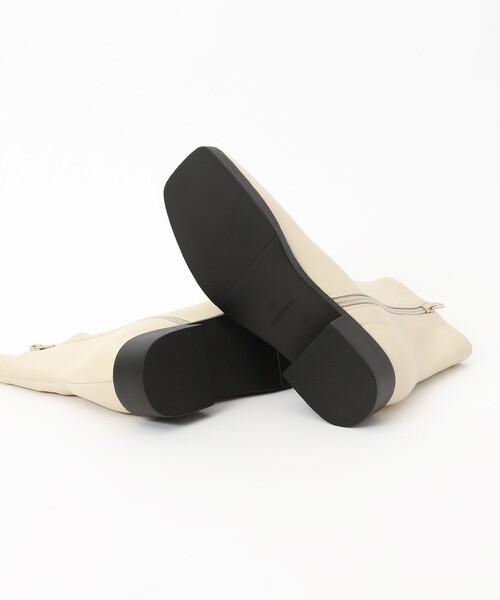 coen（コーエン）の「センターシームフィットブーツ（ブーツ・レディース・ブラック/ナチュラル・XL/L/M/S）」の5枚目の写真