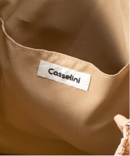 Casselini（キャセリーニ）の「Casselini(キャセリーニ)ネコジャガードトート（トートバッグ・レディース・ブラック/アイボリー・FREE）」の6枚目の写真