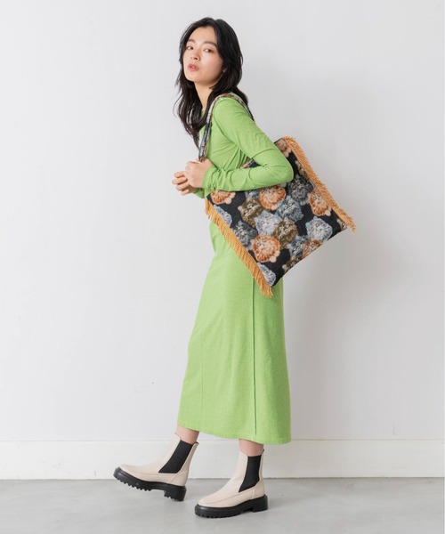 Casselini（キャセリーニ）の「Casselini(キャセリーニ)ネコジャガードトート（トートバッグ・レディース・ブラック/アイボリー・FREE）」の11枚目の写真