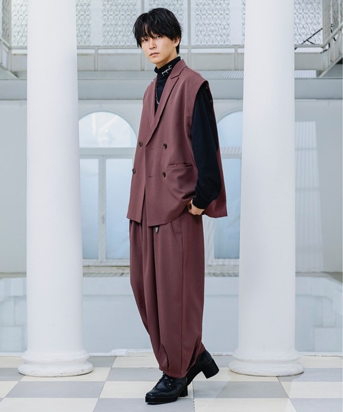 Ellno Loset カスタムダブルルーズジャケット&ハカマバルーンパンツ Ellno Loset カスタムダブルルーズジャケット ハカマバルーン