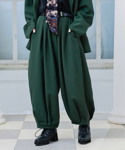 マカマカ　Kaolele　パンツ　トップス（グリーン）セットアップ マカマカ Kaolele パンツ トップス（グリーン）セットアップ