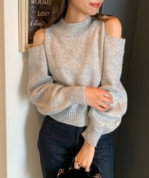 OLIVE des OLIVE | 【WEB限定】肩開きニットプルオーバー(ニット/セーター)