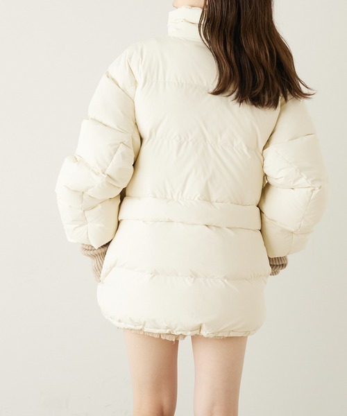 Chico（チコ）の「【2022AW】2wayダウンジャケット（ダウンジャケット/コート・レディース・アイボリー/ブラック・FREE）」の5枚目の写真