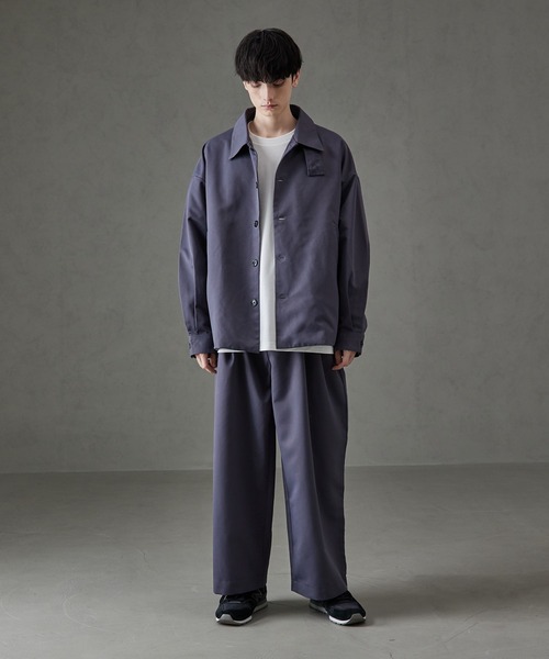 cussil（クシル）の「【cussil/クシル】ドレスツイル　リラックス2タックワイドバルーンパンツ（スラックス・メンズ・チャコールグレー/オフホワイト/ブラック・S/L/M）」の7枚目の写真