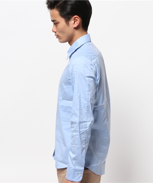 ABAHOUSE（アバハウス）の「ストレッチシャツ（シャツ/ブラウス・メンズ・サックスブルー/ピンク/ブラック・3/2/4）」の5枚目の写真