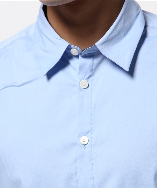 ABAHOUSE（アバハウス）の「ストレッチシャツ（シャツ/ブラウス・メンズ・サックスブルー/ピンク/ブラック・3/2/4）」の7枚目の写真