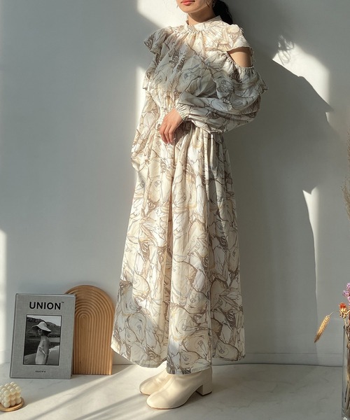 セール 肩あきフレアワンピース ワンピース As Know As Plus アズノゥアズプラス のファッション通販 Zozotown