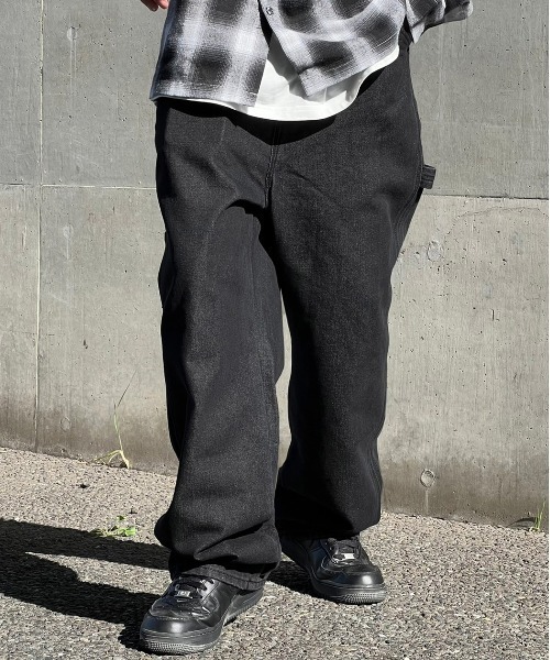 kutir(クティール)の「デニムペインターパンツ(デニムパンツ・メンズ・ブラック/グレー・SMALL/MEDIUM/LARGE)」の12枚目の写真