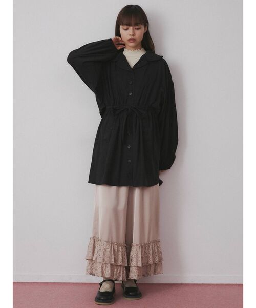 merry jenny（メリージェニー）の「サテンWレースパンツ（その他パンツ・レディース・ブラック/ピンク/ベージュ・FREE）」の8枚目の写真