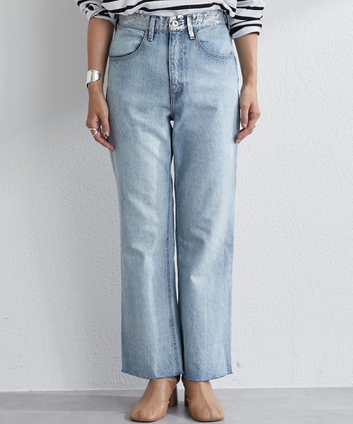 SHENERY（シーナリー）の「箔デニムパンツ（デニムパンツ・レディース・ブルー・36/38）」の16枚目の写真