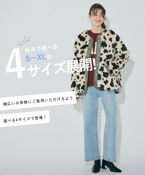 coca（coca）（コカ）の「＼新色追加／リバーシブルキルティングブルゾン（ブルゾン・レディース・アイボリー/ブラック/カーキ/その他/チャコール/B/A・M/L/S/XL）」の8枚目の写真