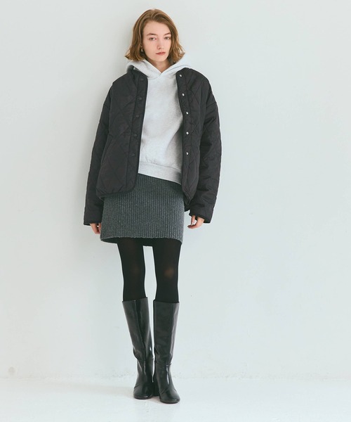coca（coca）（コカ）の「＼新色追加／リバーシブルキルティングブルゾン（ブルゾン・レディース・アイボリー/ブラック/カーキ/その他/チャコール/B/A・M/L/S/XL）」の10枚目の写真