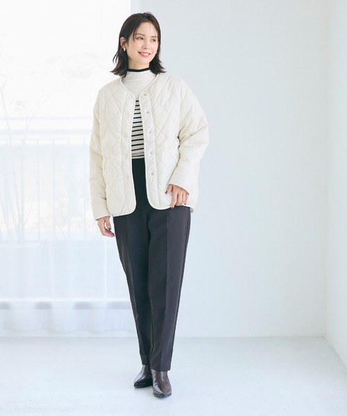 新色追加／リバーシブルキルティングブルゾン（ブルゾン）｜coca